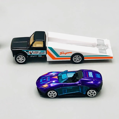 Hot Wheel Diecast Car With Trailer - 6Pcs