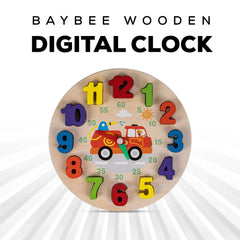Wooden Kids Digital Clock
