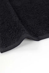 Black Combed 4Pcs Towel Set