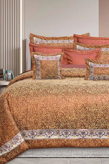 Bridal Rust Jacquard Comforter Set