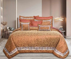 Bridal Rust Jacquard Comforter Set