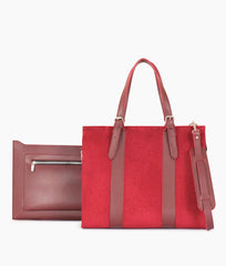 Suede Laptop Bag With Sleeve 612