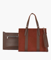 Suede Laptop Bag With Sleeve 612