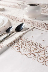 Elegant 8 Pcs Embroidered Table linen Set