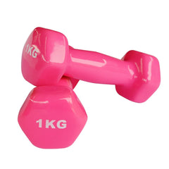 Vinyl Dumbell Colorful Pair 1Kg