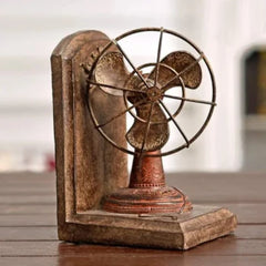 Nostalgic Telephone Fan Model Bookend