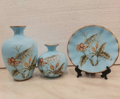 Floral Ceramic Vase (Set of 3)