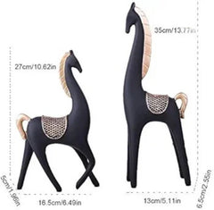 Nordic Horse Statue (Set Of 2)