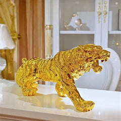 Golden Tiger Resin Ornament