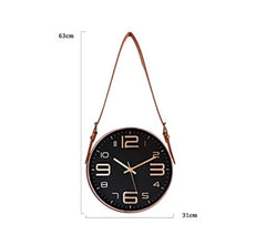 Elegant Black Timepiece Hanging Wall Clock