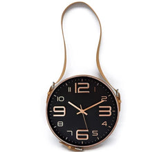 Elegant Black Timepiece Hanging Wall Clock