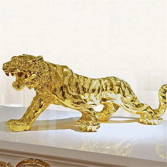 Golden Tiger Resin Ornament