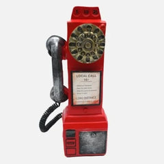 Resin Vintage European Payphone Booth