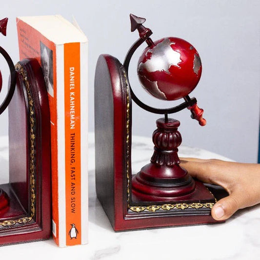 Wander World Wide Ruby Red Bookend