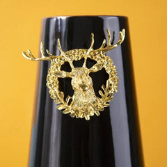 Ceramic Gold Plated Reindeer Vase