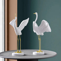 Crane Bird Statue - Pack of 3