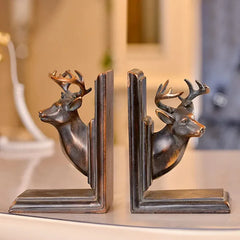 Classical Deer Head Bookend