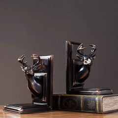 Classical Deer Head Bookend