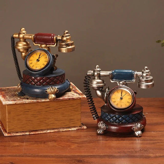 European Retro Telephone Clock