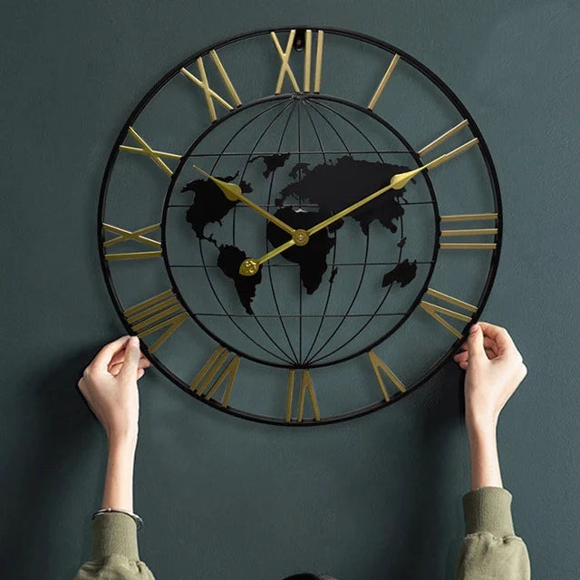 Global Map of Earth Clock