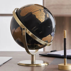 English Globe World Map Decor