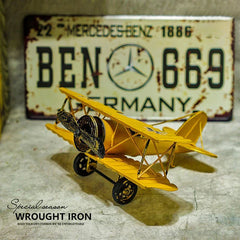 Red Baron Handmade Metal Aircraft