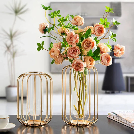 Modern Metal Vase Decor