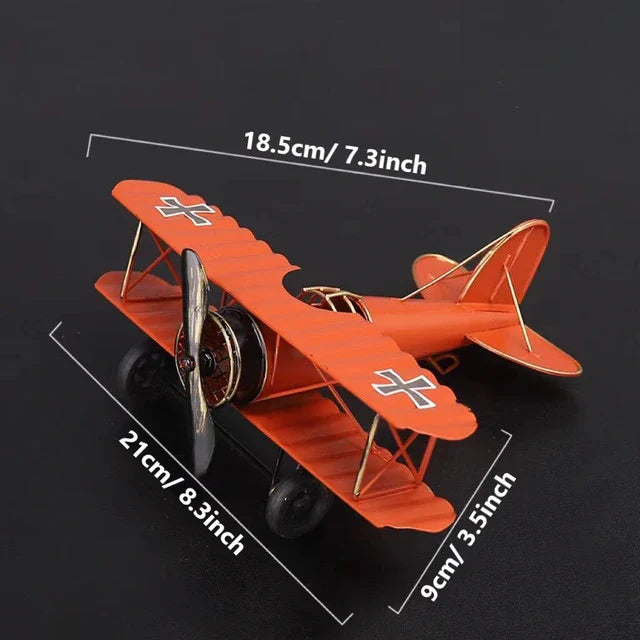 Red Baron Handmade Metal Aircraft