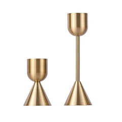 European Gold Candle holder (Set Of 3)