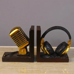 Microphone Headset Model Bookend