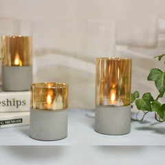 Concrete LED Candles (Set of 3)