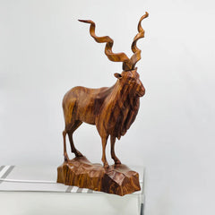 Antique Single Piece Markhor Handcrafted