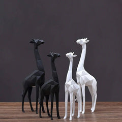 Abstract Giraffe Statue (Set Of 2)