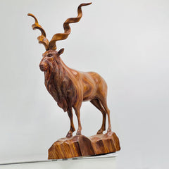 Antique Single Piece Markhor Handcrafted