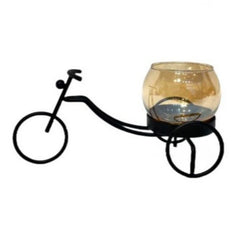 Metal Bicycle Candle Holder