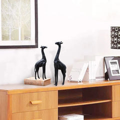 Abstract Giraffe Statue (Set Of 2)