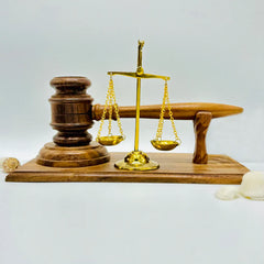 Royal Justice Scale & Gavel