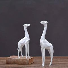 Abstract Giraffe Statue (Set Of 2)