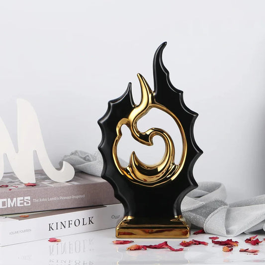 Ceramic Abstract Statue Decor