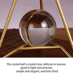 Metal Crystal Ball Figurines