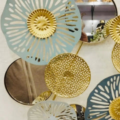 Metallic Round Shaped Wall Decor