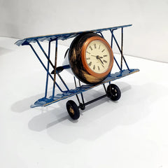 Metal Retro Airplane Clock