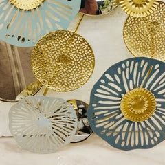 Metallic Round Shaped Wall Decor