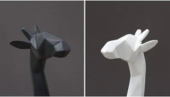 Abstract Giraffe Statue (Set Of 2)