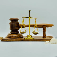 Royal Justice Scale & Gavel