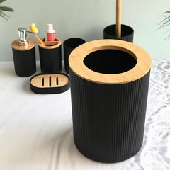 Matt Black Bath Set (4 Pcs)