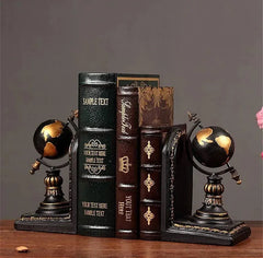 Vintage Globe Design Resin Bookend