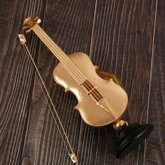 Retro Violin Musical Instrument Sculpture