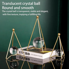 Metal Crystal Ball Figurines