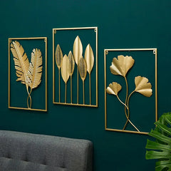 Gold Leaf Metal Wall Decor